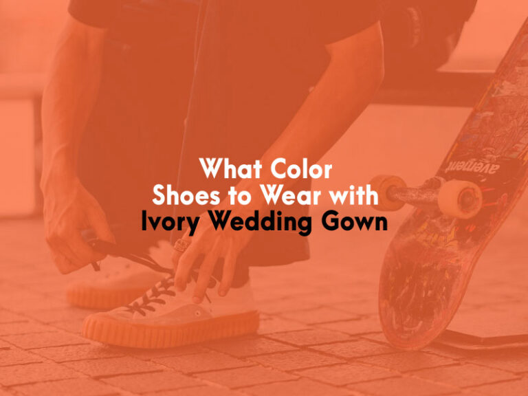What Color Shoes to Wear With Ivory Wedding Gown