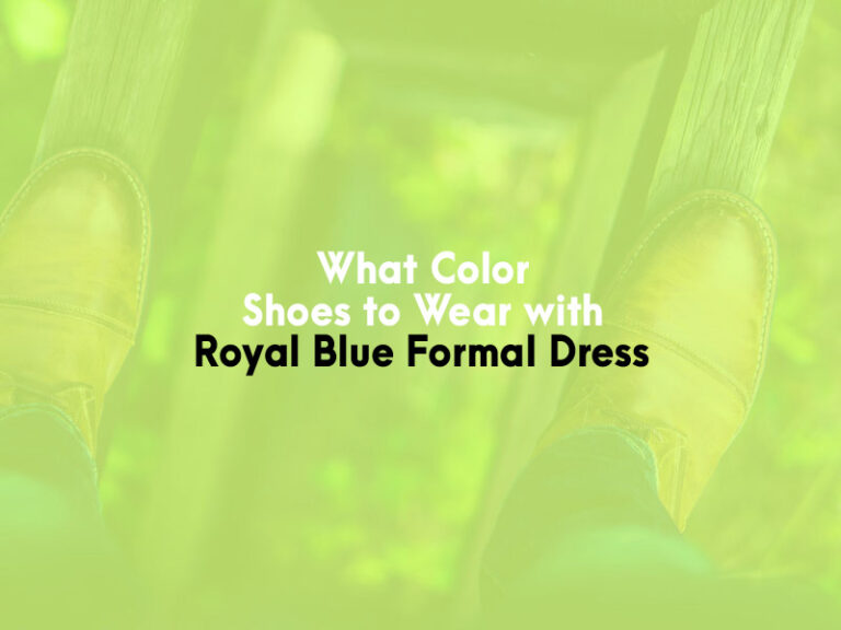What Color Shoes to Wear With Royal Blue Formal Dress