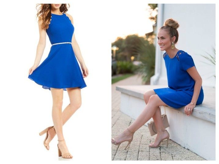 What Color Shoes to Wear With Blue Skirt