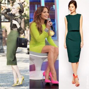 What Color Shoes to Wear With Bright Green Dress