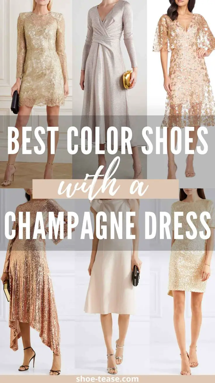 What Color Shoes to Wear With Champagne Pink Dress