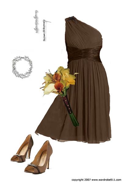 What Color Shoes to Wear With Chocolate Brown Bridesmaid Dress