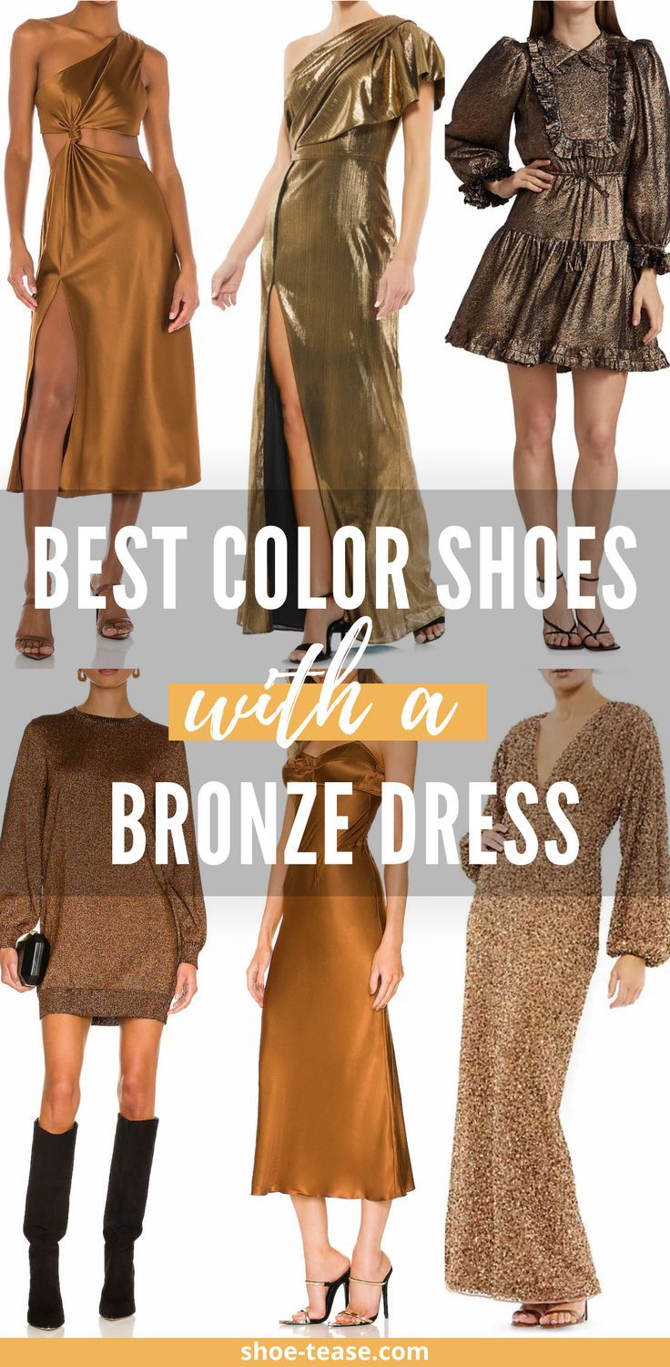 What Color Shoes to Wear With Copper Colored Dress