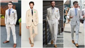 What Color Shoes to Wear With Cream Suit