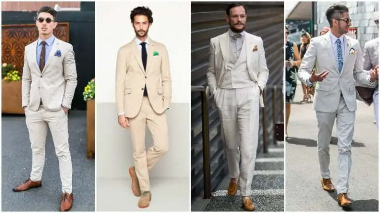 What Color Shoes to Wear With Cream Suit