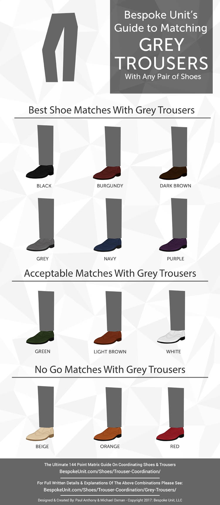 What Color Shoes to Wear With Dark Grey Slacks