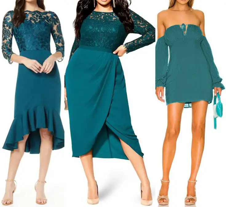 What Color Shoes to Wear With Dark Turquoise Dress