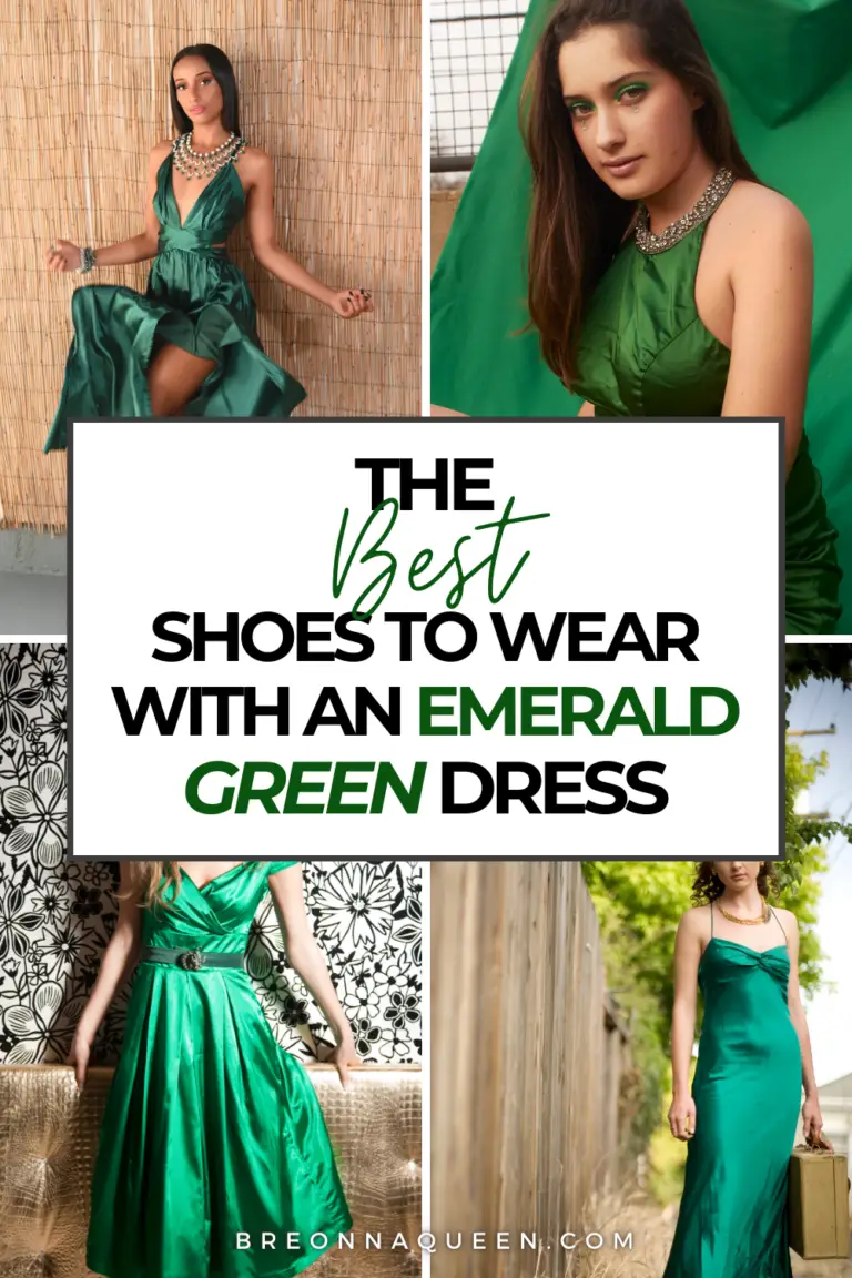 What Color Shoes to Wear With Emerald Green Evening Dress