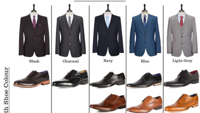 What Color Shoes to Wear With Gray And Navy