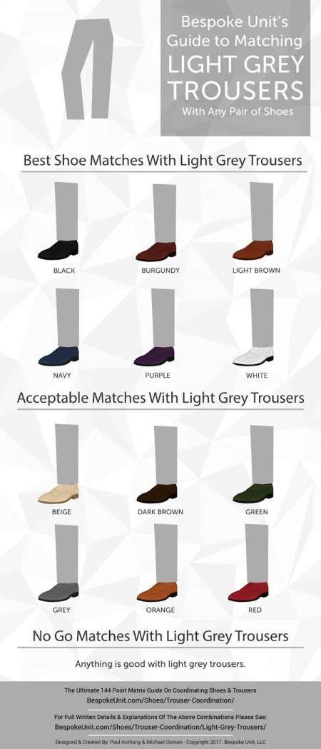 What Color Shoes to Wear With Grey Chino