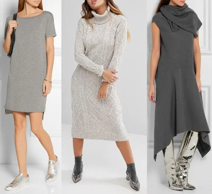 What Color Shoes to Wear With Grey Dresss