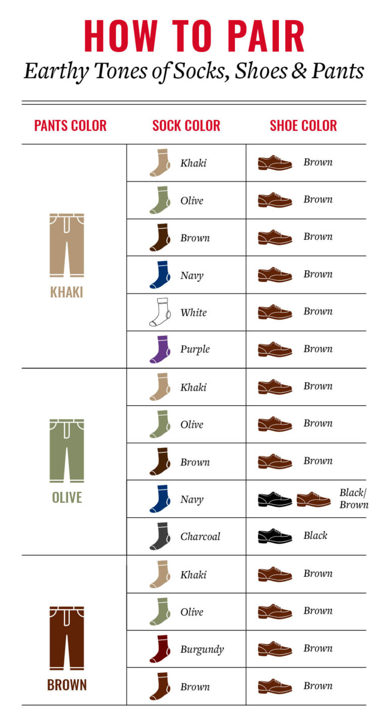 What Color Shoes to Wear With Khakis Pants