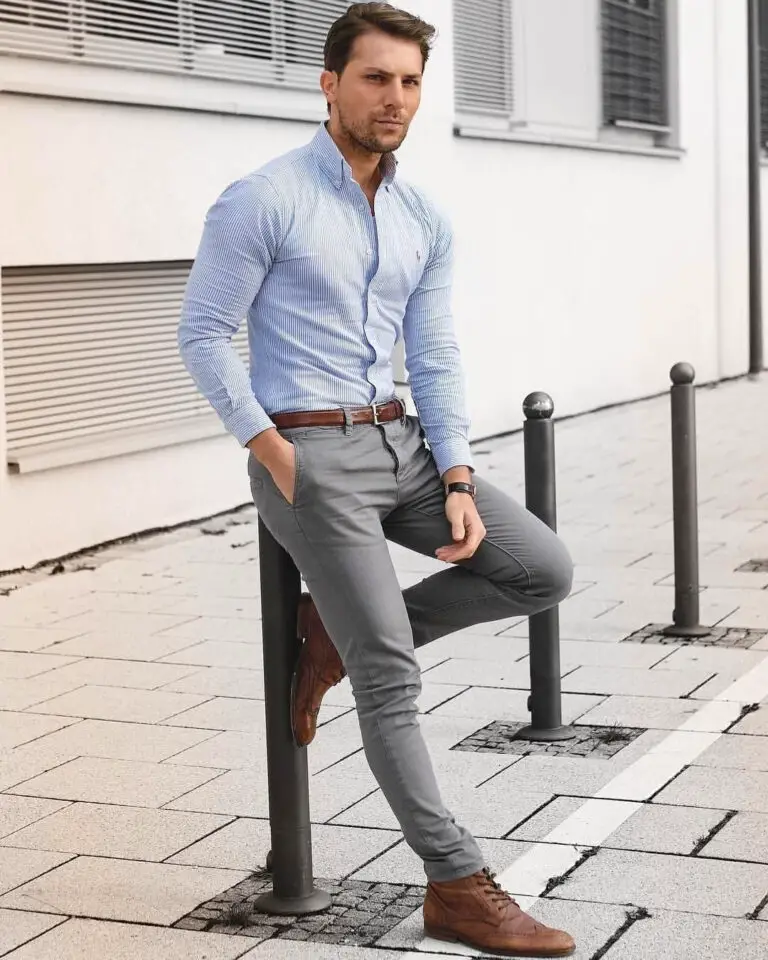 What Color Shoes to Wear With Light Grey Chinos