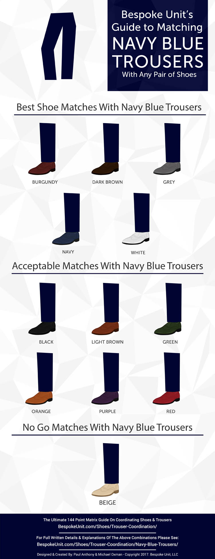 What Color Shoes to Wear With Navy Blue Khakis