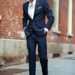 What Color Shoes to Wear With Navy Blue Pinstripe Suit