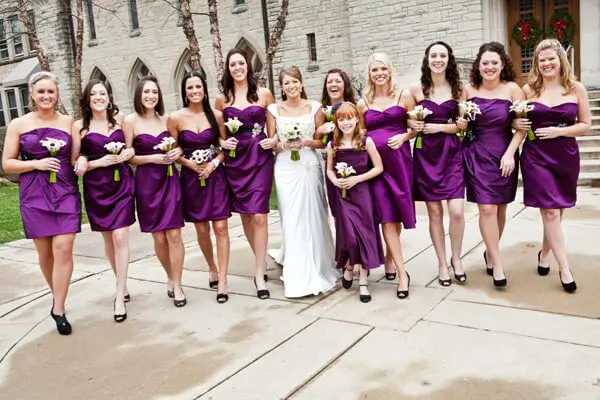 What Color Shoes to Wear With Plum Bridesmaid Dress