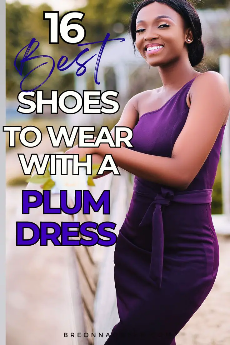 What Color Shoes to Wear With Plum Cocktail Dress