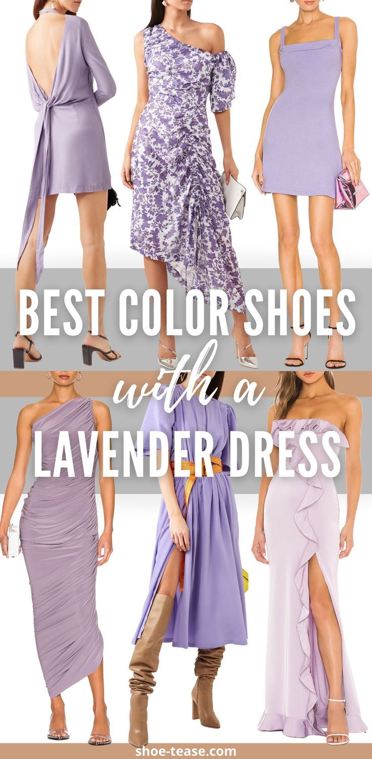 What Color Shoes to Wear With Purple Lace Dress