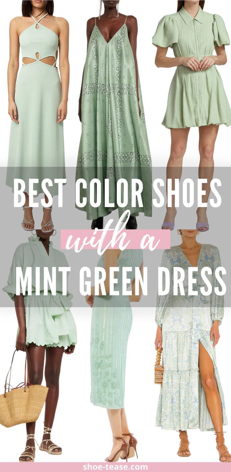 What Color Shoes to Wear With Seafoam Green Dress