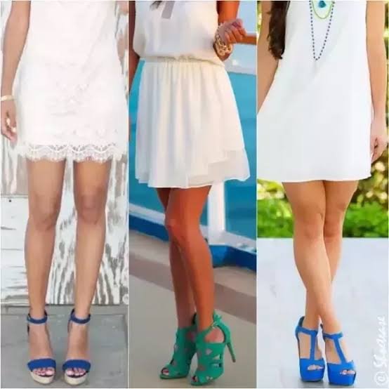 What Color Shoes to Wear With Women Formal White Outfit